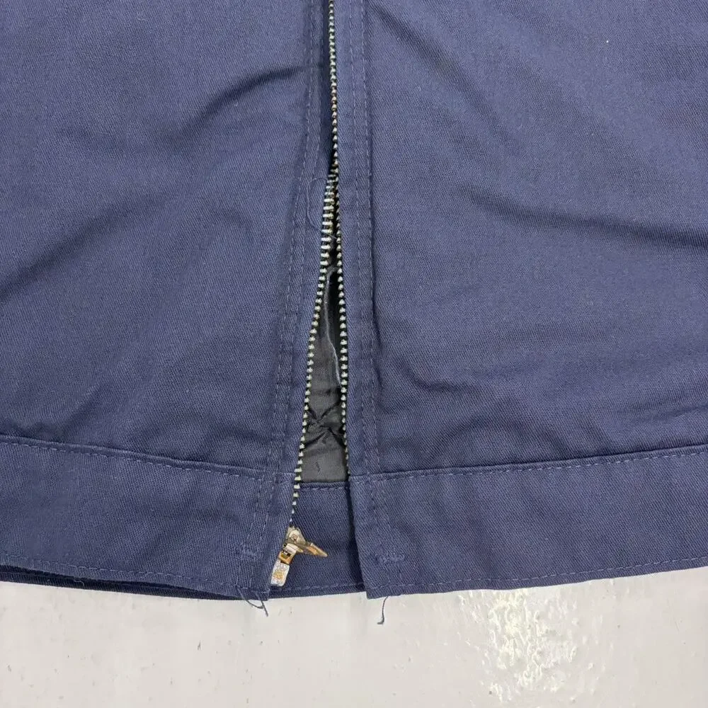Vintage 70s Red Kap Blue Canvas Workwear Mechanics Jacket